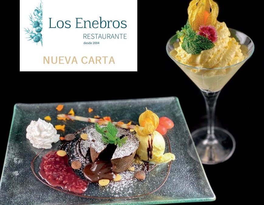 Nuevo menú Restaurante Los Enebros